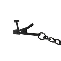 Coated Metal Tingling Nipple Clamp With Weight Cylinder