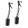 Coated Metal Tingling Nipple Clamp With Weight Cylinder