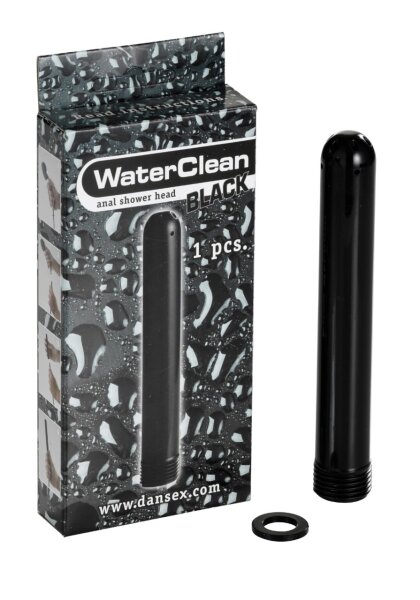Anal Shower Nozzle Black Plastic