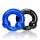 Oxballs ULTRABALLS Cockring 2-Pack Black + Police Blue