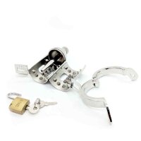 The Pleasure Dome Stainless Steel Chastity Cage