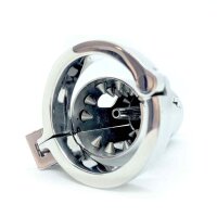 The Pleasure Dome Stainless Steel Chastity Cage