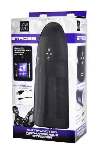 XR Brands Strobe Multi-Function Rechargeable Stroker
