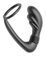 Master Series Cobra Silicone P-Spot Massager and Cock...
