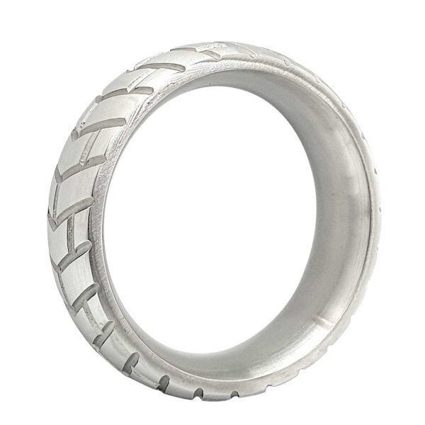 Stainless Steel Tire DoNut Cockring - Large - 50 mm