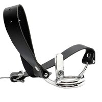 Stainless Steel Ring Gag With Tongue Depressor