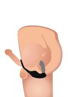 7X P-Strap Milk & Vibe Prostate Stimulator With Cock & Ball