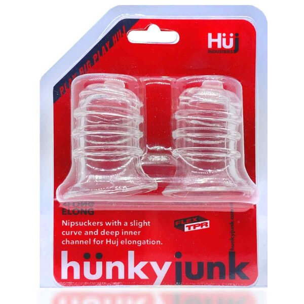Hünkyjunk Elong Nipple Suckers (2x) - Clear