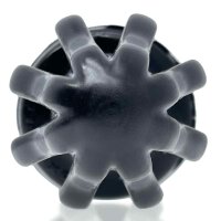 Oxballs Airhole Small Finned Buttplug - Black 4,55 cm