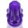 Oxballs - Airhole Medium Finned Buttplug - Eggplant 5,66 cm