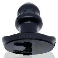 Oxballs Drain-O Flow-Thru Buttplug - Black - Large