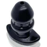 Oxballs Drain-O Flow-Thru Buttplug - Black - Large