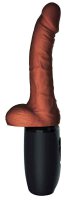 King Cock Plus 7,5" Thrusting with Balls Brown