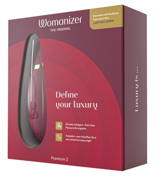 Womanizer Premium 2 Druckwellenstimulator rot