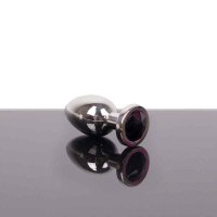 Jewel Buttplug Medium Black