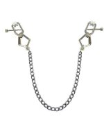 Metal Alligator Clip "special" with chain Silver