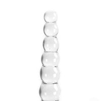 Glass Dildo Clear Balls