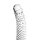 Glass Dildo Clear Penis Ribbed