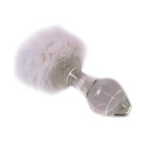 Kiotos - Glass Buttplug White Tickler 4 cm