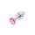 Buttplug Aluminium Pink Medium 3,5 cm