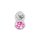 Buttplug Aluminium Pink Medium 3,5 cm
