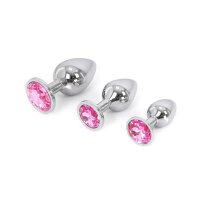 Buttplug Aluminium Pink Small 3 cm