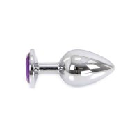 Buttplug Aluminium Purple Large 4 cm