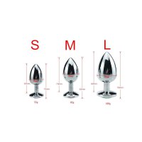 Buttplug Aluminium Purple Large 4 cm