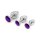 Buttplug Aluminium Purple Large 4 cm