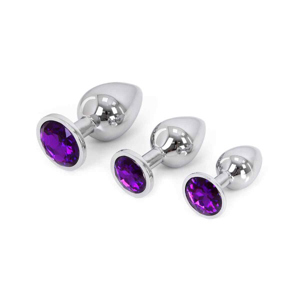 Buttplug Aluminium Purple Small 2,5 cm