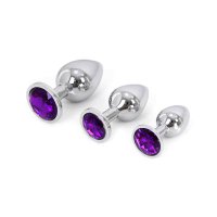 Buttplug Aluminium Purple Small 2,5 cm