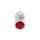 Buttplug Aluminium Red Medium