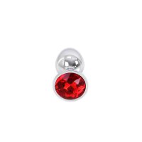Buttplug Aluminium Red Small 2,8 cm