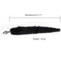 Kiotos - Fox Tail Plug Black Short 2,8 cm