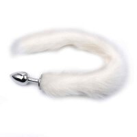 Fox Tail Plug White Short