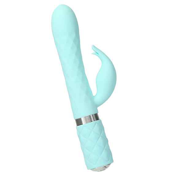 Pillow Talk Lively Rabbit Vibrator Teal