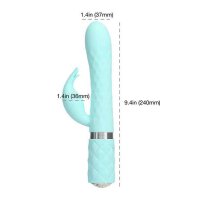 Pillow Talk Lively Rabbit Vibrator Teal