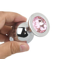 Silver Jewelry Anal Plug (L)
