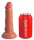 King Cock Elite Dual Density Silicone Cock Tan 18 cm