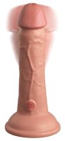 King Cock Elite 6“ Vibrating + Dual Density Silicone Cock Light