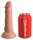 King Cock Elite 6“ Vibrating + Dual Density Silicone Cock Light