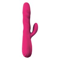 Rotating Vibrator with Clitorial Stimulation Pink