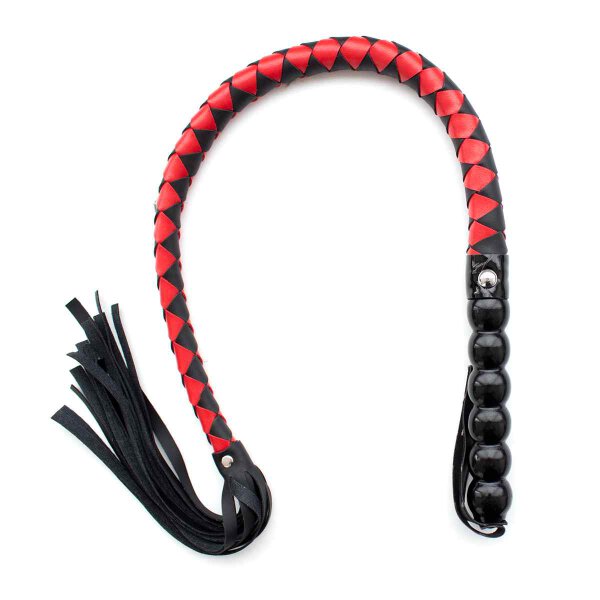 Mahogany Short Whip Black & Red