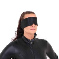 Black Blindfold Satin Look
