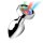 Master Series Light Up Large Anal Plug 4 cm