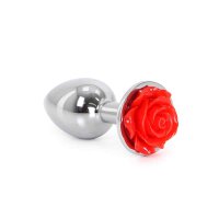 Kiotos - Aluminium Buttplug Red Rose 2,8 cm