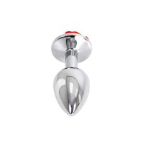Kiotos - Aluminium Buttplug Red Rose 2,8 cm