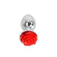 Kiotos - Aluminium Buttplug Red Rose 2,8 cm