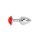 Kiotos - Aluminium Buttplug Red Rose 2,8 cm