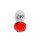 Kiotos - Aluminium Buttplug Red Rose 2,8 cm